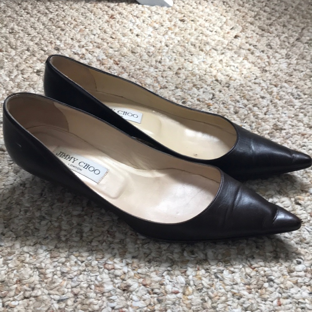 Jimmy Choo Dark Brown Pumps